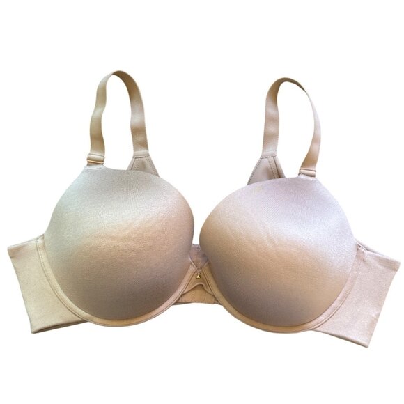 Cacique Bra 44D Boost Plunge Nude Padded 4 Hook Adjustable Straps Lingerie - Picture 1 of 10